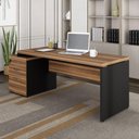 Ver imagem 1 de Mesa Diretor 1,70m a 1,92m com Gaveteiro Pé Painel Ngp F5