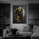 Ver imagem 3 de Quadro Decorativo Abstract Golden blue