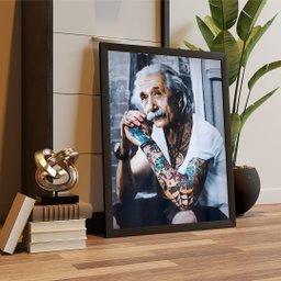 Quadro Grande Quarto Moderno Einstein Pixel - 4