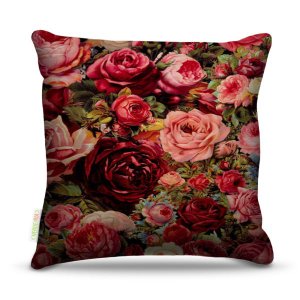 Almofada 45 x 45cm Nerderia e Lojaria flores bonitas colorido