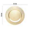 Ver imagem 5 de Jogo 8 Sousplat de Mesa Redondo Primer Dourado Plástico Lyor 33cm