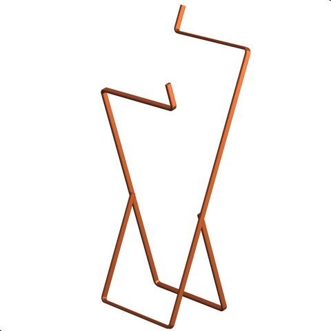 Porta Papel Higiênico Suporte de Chão Duplo Rose Gold Seul