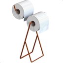 Ver imagem 3 de Porta Papel Higiênico Suporte de Chão Duplo Rose Gold Seul