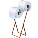 Ver imagem 2 de Porta Papel Higiênico Suporte de Chão Duplo Rose Gold Seul