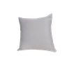 Almofada com Ziper Siena Cinza Cheia Fibra 40x40cm Bene Tu:Cinza - 1