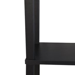 Estante 140x38x221 Preta Montantes Pretos C/ 6 Prat. 33cm - 2