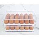 Ver imagem 7 de Kit 2 Organizadores Porta Ovos com Tampa Caixas de Armazenamento para Ovos 18 Un Cada Clear Fresh ou