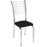 Kit 4 Cadeiras Iara Cromada para Cozinha-Corino Preto-Gat Magazine - 2