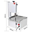 Ver imagem 2 de Serra Fita Mini Malta Branca 154cm Bivolt