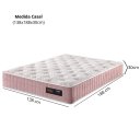 Ver imagem 2 de Colchão Casal 138x188x30cm com Molas Ensacadas Denver Rosa