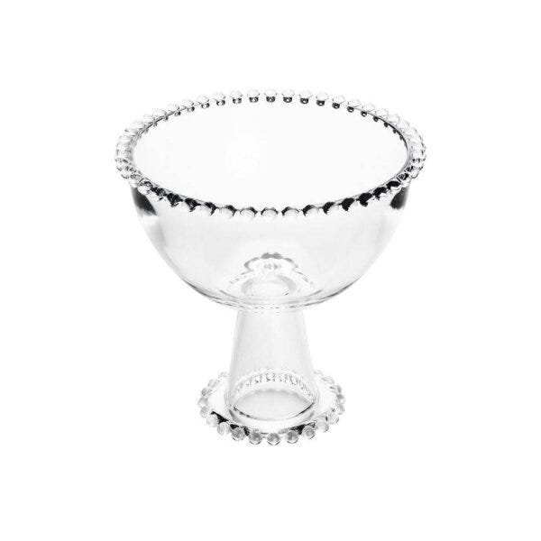 Saladeira Cristal Pearl com Pé 21cm Rojemac - 1