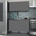 Ver imagem 2 de Gabinete de Cozinha Para Pia de 120 em Madeira Cisne 2 Gavetas Cinza - Cozimax