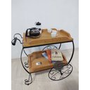 Ver mais imagens de Carrinho de chá café/bar ferro madeira legítimo artesanato mineiro