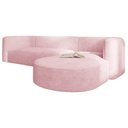 Ver imagem 7 de Sofá Modular Sala de Estar Decoração Luxo 265cm Lado Esquerdo Suede Celinne Luxuoso