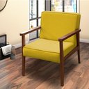 Ver imagem 1 de Poltrona Decorativa Vitoria P/ Sala e Recepção - Lobo Shopp:amarelo