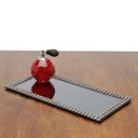 Ver imagem 4 de Suporte Espelhado Multiuso Fumê com Decoração em Acrílico Hills 32cmx16cm Rojemac