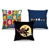 Combo de almofadas 40 x 40 cm (3und.) Nerderia e Lojaria tintim colorido - 1