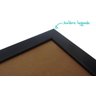 Quadro 23x23cm (4 und.) Nerderia e Lojaria super fome preto - 2