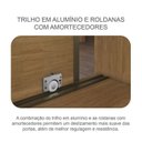 Ver mais imagens de Guarda Roupa Casal 100% MDF com 3 Portas de Correr e 6 Gavetas com Espelho 241,2x218x55,5cm Cinamomo