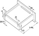 Ver imagem 2 de Corrediça Oculta com Amortecedor Hafele Dt 130 270 a 550mm 30 Kg Total Dt130 com Amortecedor 450mm
