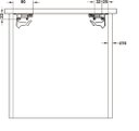 Ver imagem 7 de Corrediça Oculta com Amortecedor Hafele Dt 130 270 a 550mm 30 Kg Total Dt130 com Amortecedor 450mm