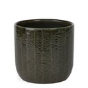 Ver imagem 2 de Cachepot Decorativo em Cerâmica Verde Escuro 15,5cm 22851 Mart