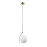 Pendente Bella Viva Dourado e Branco 16x45cm E27 Bolinha 5w SQ006 - 1