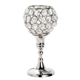 Castiçal de Ferro e Cristais Prateado 16cmx5,6cm Rojemac - 3 Castiçal de Ferro e Cristais Prateado 16cmx5,6cm Rojemac - 3