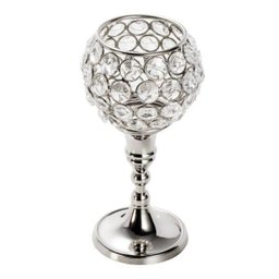 Castiçal de Ferro e Cristais Prateado 16cmx5,6cm Rojemac - 4 Castiçal de Ferro e Cristais Prateado 16cmx5,6cm Rojemac - 4