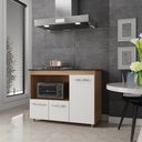 Ver imagem 6 de Balcão para Cooktop Ana 5 Bocas 3 Portas Savana Off White Moblis