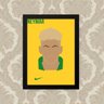 Quadro Decorativo 23x33cm Nerderia e Lojaria neymar preto - 1