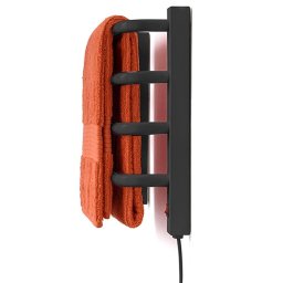 Aquecedor Toalhas Térmico Preto Mini Pequeno 110v Direito - 3