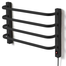 Aquecedor Toalhas Térmico Preto Mini Pequeno 110v Direito - 1