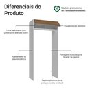 Ver imagem 3 de Porta-geladeira 103 Cm 1 Porta Basculante Branco/rustic Glamy Madesa