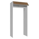Ver imagem 7 de Porta-geladeira 103 Cm 1 Porta Basculante Branco/rustic Glamy Madesa