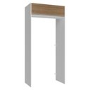 Ver imagem 1 de Porta-geladeira 103 Cm 1 Porta Basculante Branco/rustic Glamy Madesa