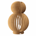 Ver imagem 1 de Abajur Grande de Chão DOUBLE -:MDF CRU