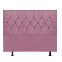 Ver imagem 2 de Cabeceira Estofada Cama Box Queen 160cm Istambul Corino Rosa Bebe- Mabe Magazine