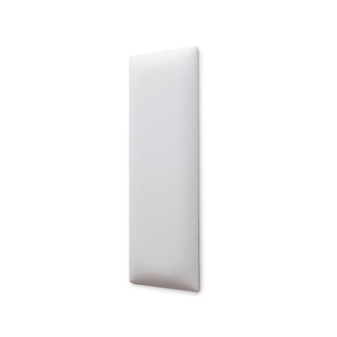 Placa Cabeceira Modulada Adesiva Estofada 20cm x 60cm Unidade - Courino Branco