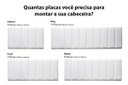 Ver imagem 3 de Placa Cabeceira Modulada Adesiva Estofada 20cm x 60cm Unidade - Courino Branco
