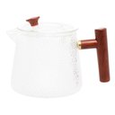 Ver imagem 2 de Chaleira de Vidro Martelado com Alça de Bambu 750ml - Wolff