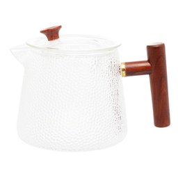Chaleira de Vidro Martelado com Alça de Bambu 750ml - Wolff - 2