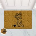 Ver imagem 1 de Tapete Capacho Love Dog Yorkshire Amo Cachorro 60x40 York