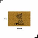 Ver imagem 2 de Tapete Capacho Love Dog Yorkshire Amo Cachorro 60x40 York