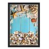 QUADRO CAIXA 33X43 PORTA CONCHAS NERDERIA E LOJARIA conchas azul preto - 1