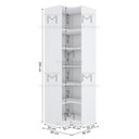 Ver imagem 4 de MÓDULO CANTO A250 X P50 X L1 80 X L2 80 PRATELEIRAS M370.B MUNDI MOVEIS