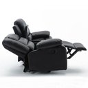 Ver imagem 6 de Poltrona Reclinável Manual de Cinema Hollywood 2 Lugares Baú/massagem/aquecimento Pu Preto G31 - Gra