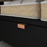 Gabinete para Banheiro com Rodinhas Preto com Cobre 60cm com Gaveta Multiuso Pequeno - 7