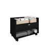 Gabinete para Banheiro com Rodinhas Preto com Cobre 60cm com Gaveta Multiuso Pequeno - 5