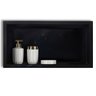 Nicho para Banheiro e Cozinha Parede Embutir 30x60 Mesclado Preto Nero - 4